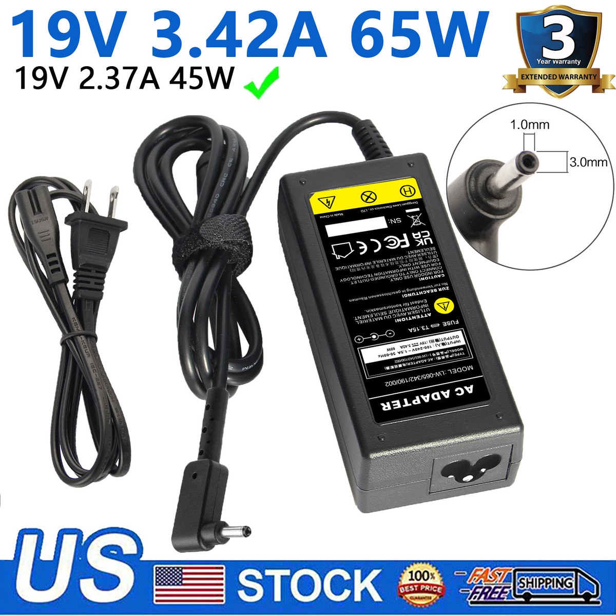 N15q8 N16p1 N15Q9 AC Adapter Charger for Acer-Chromebook CB3 CB5
