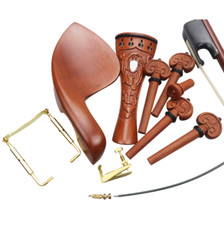 Carved violin accessories,Carved Violin Parts,Pegs Chinrest Tailpiece