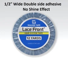 Lace Front Support Tape 1/2" X 12 yard roll double side adhesive Walker Tape