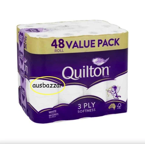 48x Quilton Toilet Paper Tissue Rolls 3-Ply 180 Sheets - Free postage Best Price