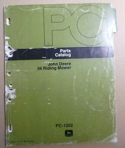 John Deere Sitzrasenmäher 56 Ersatzteilliste