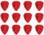 thumbnail 2  - 12 Pack RED BANDANA Pick Design Girls Rock Medium Guitar Picks  