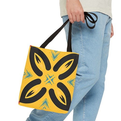 Nuova borsa tote astratta vibrante, borsa stile boho, borsa a mano ecologica - Foto 4 di 21
