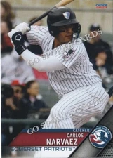 2023 Somerset Patriots Carlos Narvaez RC Rookie New York Yankees Minor League VZ