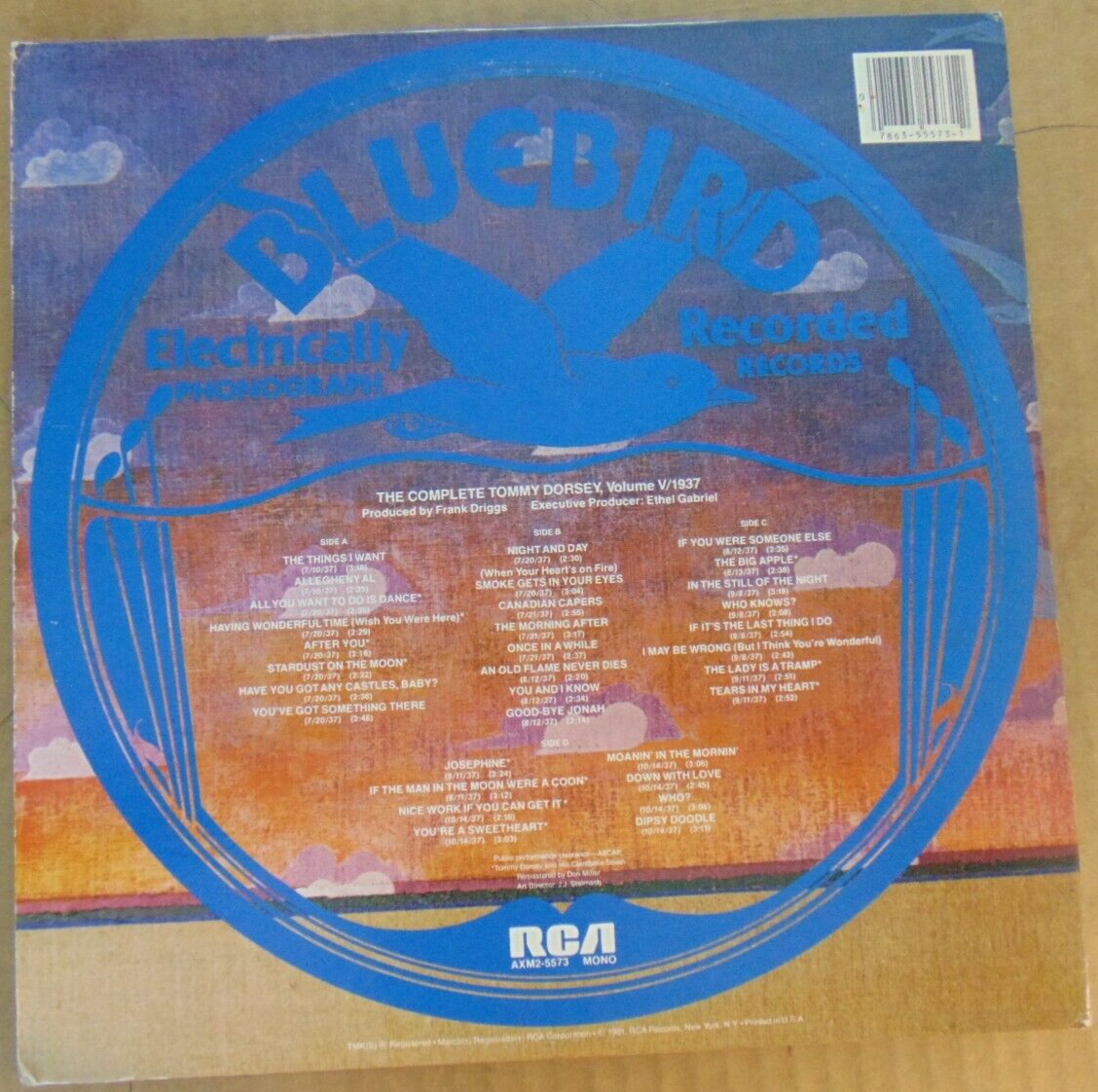33RPM Bluebird (Double Album) The Complete Tommy Dorsey Volume V