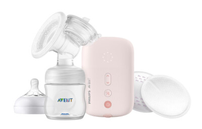 Avent Single Electric Breast Pump SCF395/11 - Adapts to Nipple Size Perfect Flow