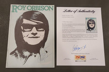 Rare 1977 ROY ORBISON Signed Concert Program-ROCK-COUNTRY MUSIC LEGEND-PSA