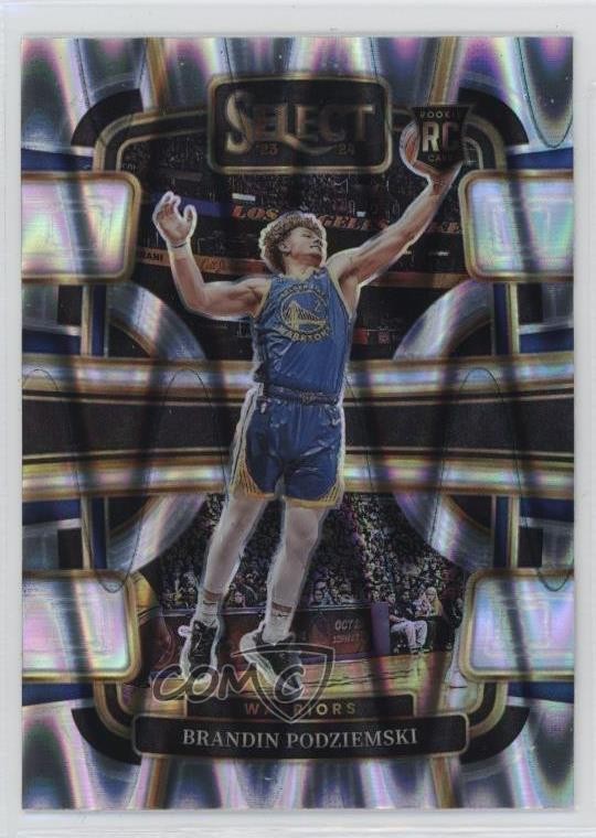 2023-24 Panini Select Concourse Tectonic Prizm Brandin Podziemski #93 1j0f