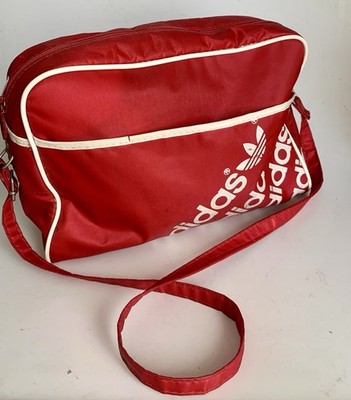 Vintage alte Adidas Sporttasche Made in Yugoslavia 4001 rot Tasche