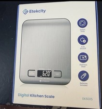 Etekcity EK6015 Digital Kitchen Scale Stainless Steel Food Scale 11lb / 5000g
