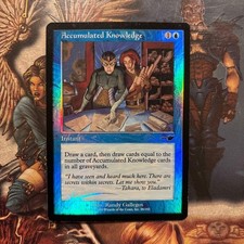 Magic: The Gathering Accumulated Knowledge Foil Common Blue - Nemesis (NEM)