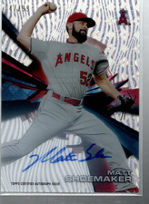 B5654 2015 Topps High Tek Autographs Tidal Diffractor #HTMSR Matt Shoemaker Auto