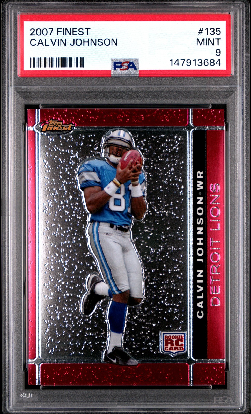 2007 Finest #135 Calvin Johnson PSA 9