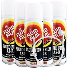 Fluid Film AS-R Bomboletta Spray Black 400 ml Confezione da 5 + Sonda Hodt Antiruggine