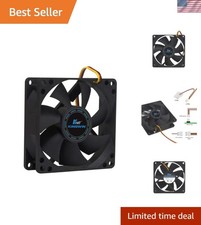 80mm Silent Fan Quiet PC Cooling Fan for Computer Cases, CPU Coolers, Minin...