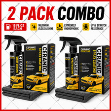 2PCS Nano-Quick Ceramic Coating Pro, Revolutionary Nano Spray for Car Detailing,