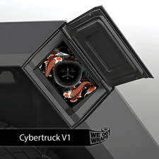 Koi Tattoo Art Tesla Charge Port Wrap  Cybertruck
