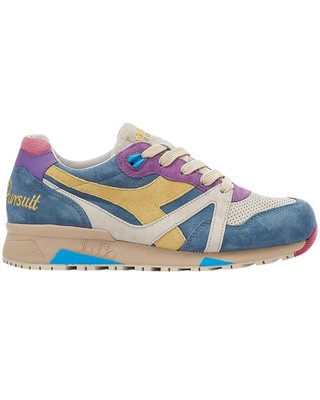 Diadora Shoes Hasbro N9000 Trivial Pursuit Trainers Leather Blue Man