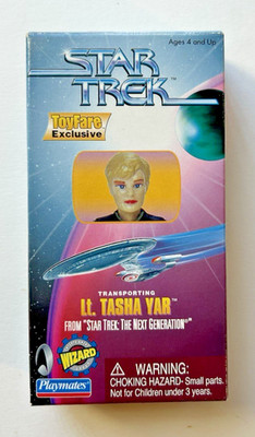1998 WIZARD EXCLUSIVE STAR TREK NEXT GEN TRANSPORTING LT. TASHA YAR NEW IN BOX