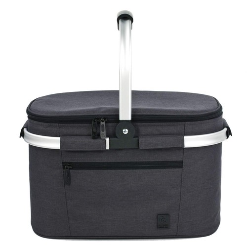 Insulated Cooler Bag Collapsible Portable Picnic Basket Cooler W/ Sewn in Fra...