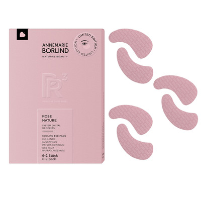 Augenpads Cooling Rose Natur Vegan Anti-Puff Hydrating De Stress 6x2