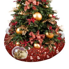 Cat Tunnel Bed in 3FT x 3FT x 9.8IN - Decorative Christmas Style with Snowman...