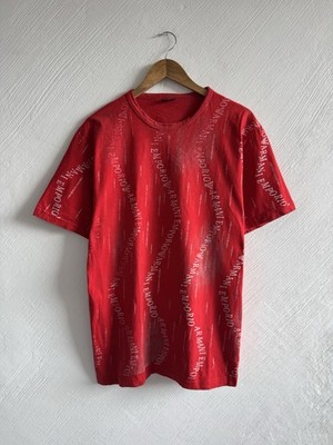 Vintage Emporio Armani Y2K Monogram 90s  T Shirt Size Xl Men