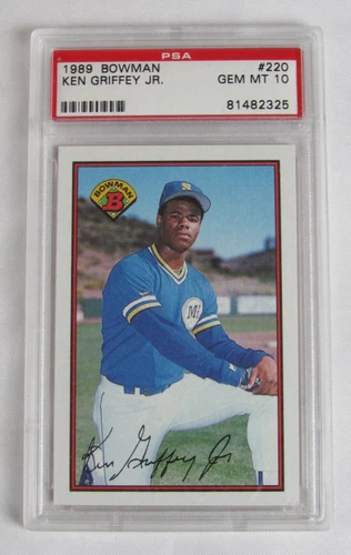 1989 Bowman #220 Ken Griffey Jr RC Rookie PSA 10 Y312