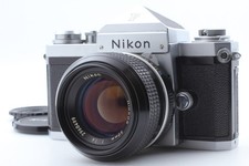  Exc 5 Nikon F Eye Level Silver 35mm SLR Film Camera Non Ai 50/ F1.4 From JAPAN