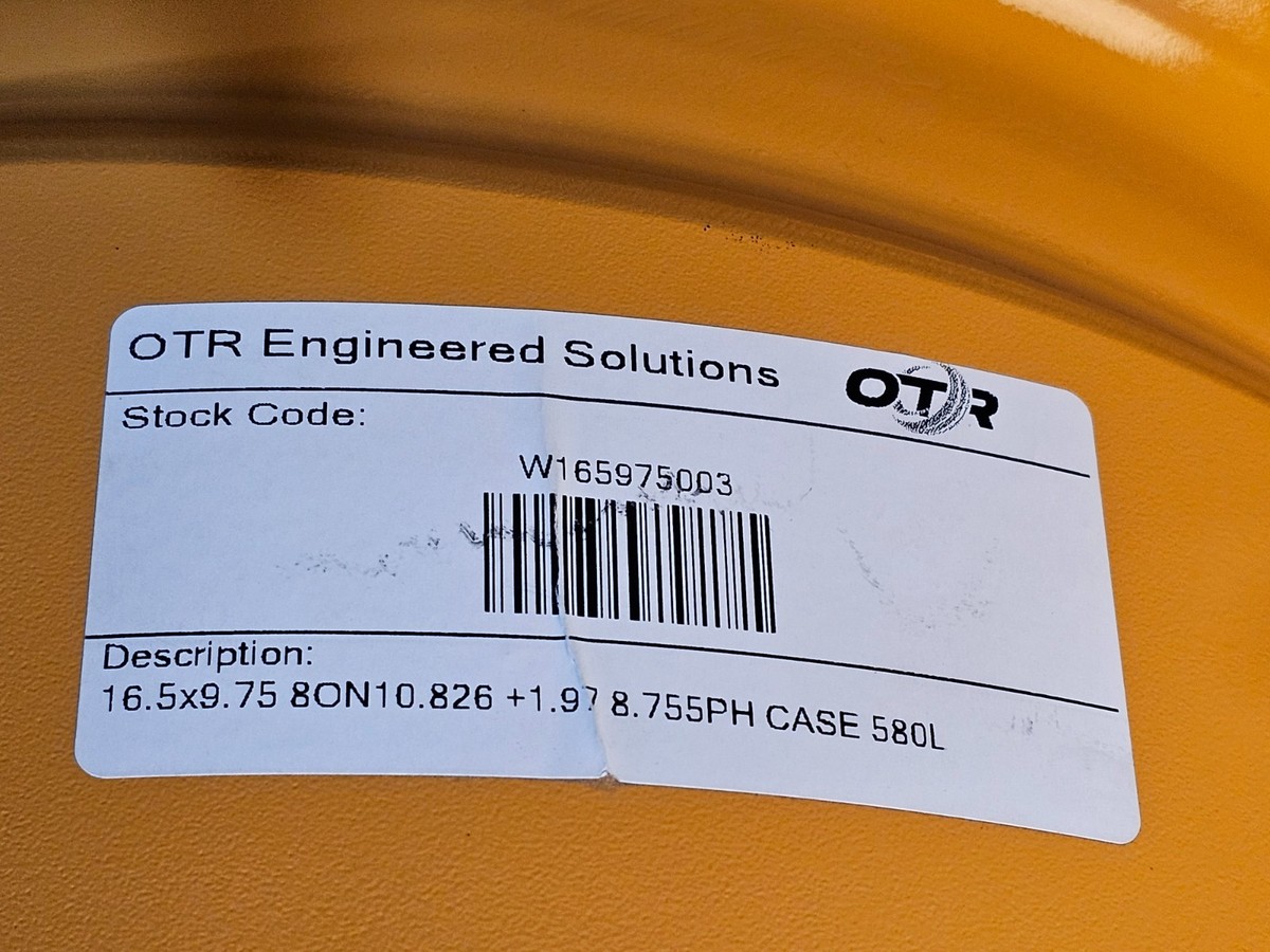 QTY 1) OTR 165989 Orange Steel Wheel Rim 16.5X9.75 8x275 1.97 Fits