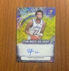 2025-26 Bowman Best U Darryn Peterson Best Of 2025 Yellow Lazer Auto /75