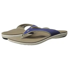 Spenco Yumi Men's Orthotic Flip Flops Medieval Blue Thong Slip-On