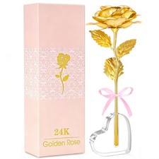 Mothers Day Mom Gifts for Women Grandma, Artificial Forever Birthday F Gold