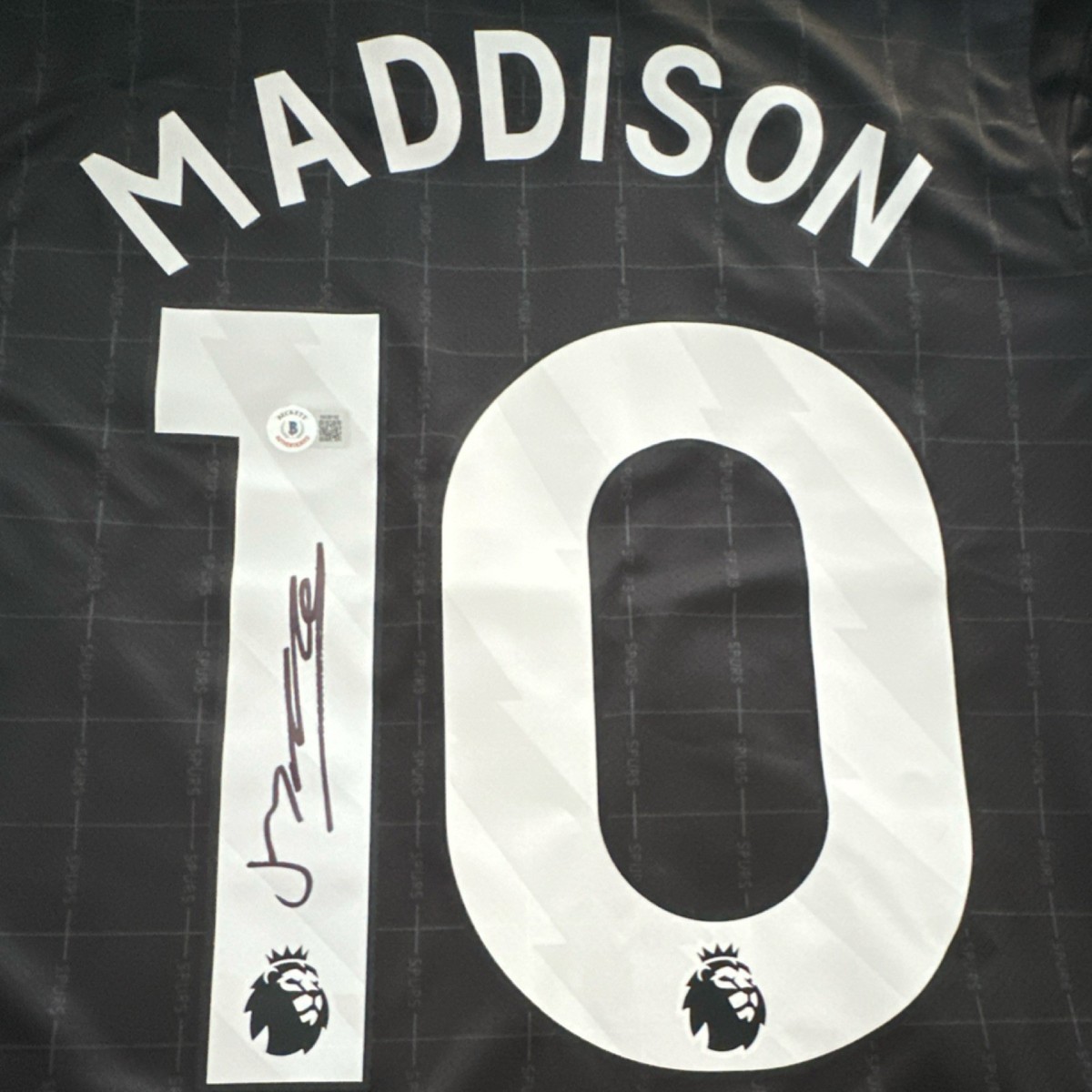 Nike Tottenham Hotspur James Maddison #10 Autographed Away Jersey