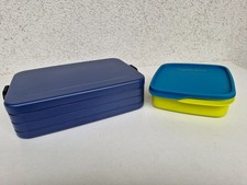 Vesperdosen 1x Tupperware neuwertig + 1x Mepal neu für Arbeit Camping Schule