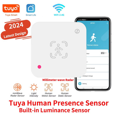 Tuya WiFi Human Presence Sensor MmWave Radarwarner mit Luminanz