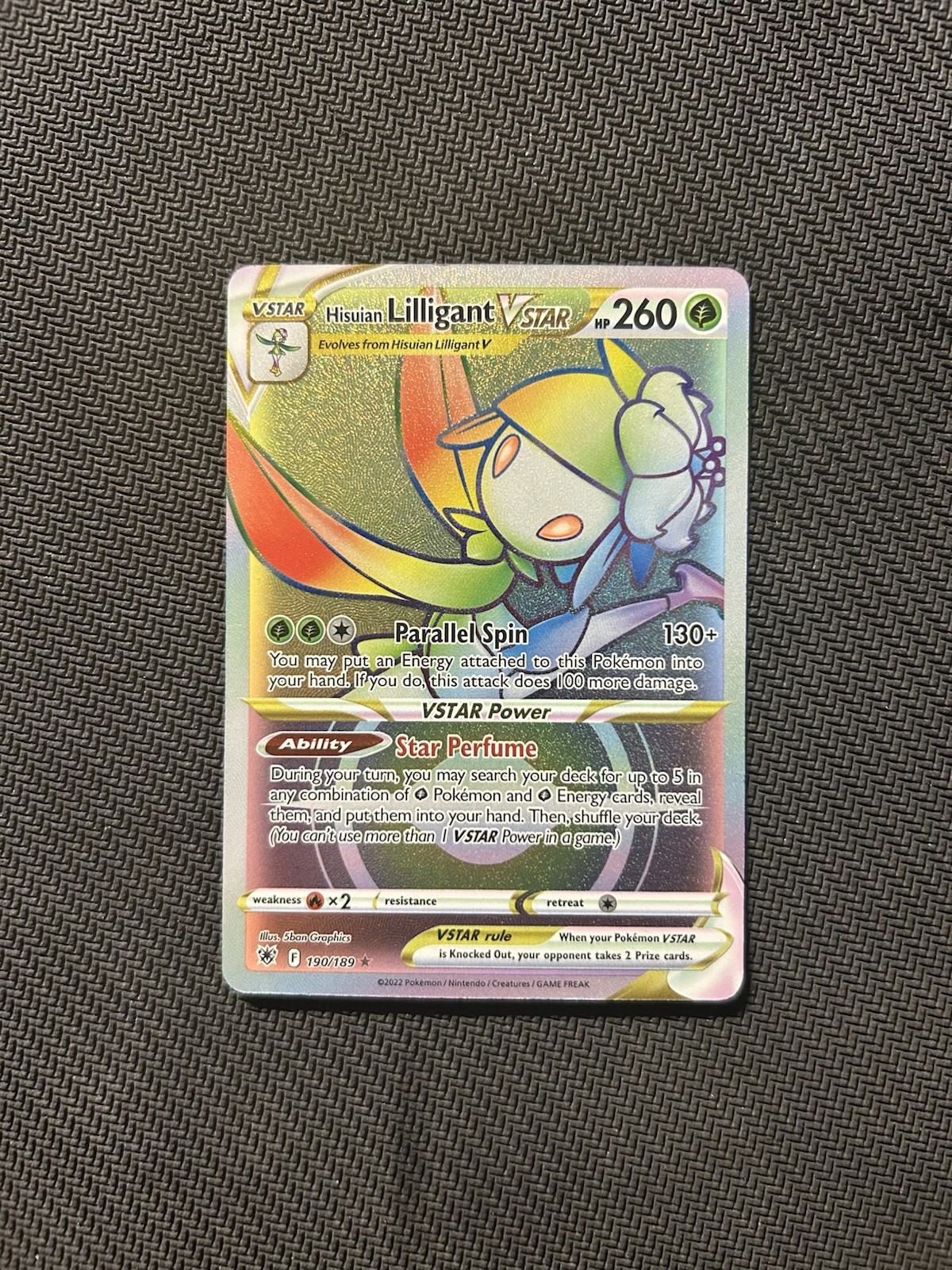 Pokemon TCG Hisuian Lilligant Vstar 190/189! LP Condition! See Description!