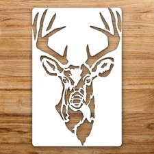 Deer Deer Head Large Reusable Wall Stencil For Painting DIY Home Decor Template