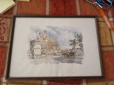 Aldo Raimondi Acquerello Originale Stampe Firmate Paesaggi Roma