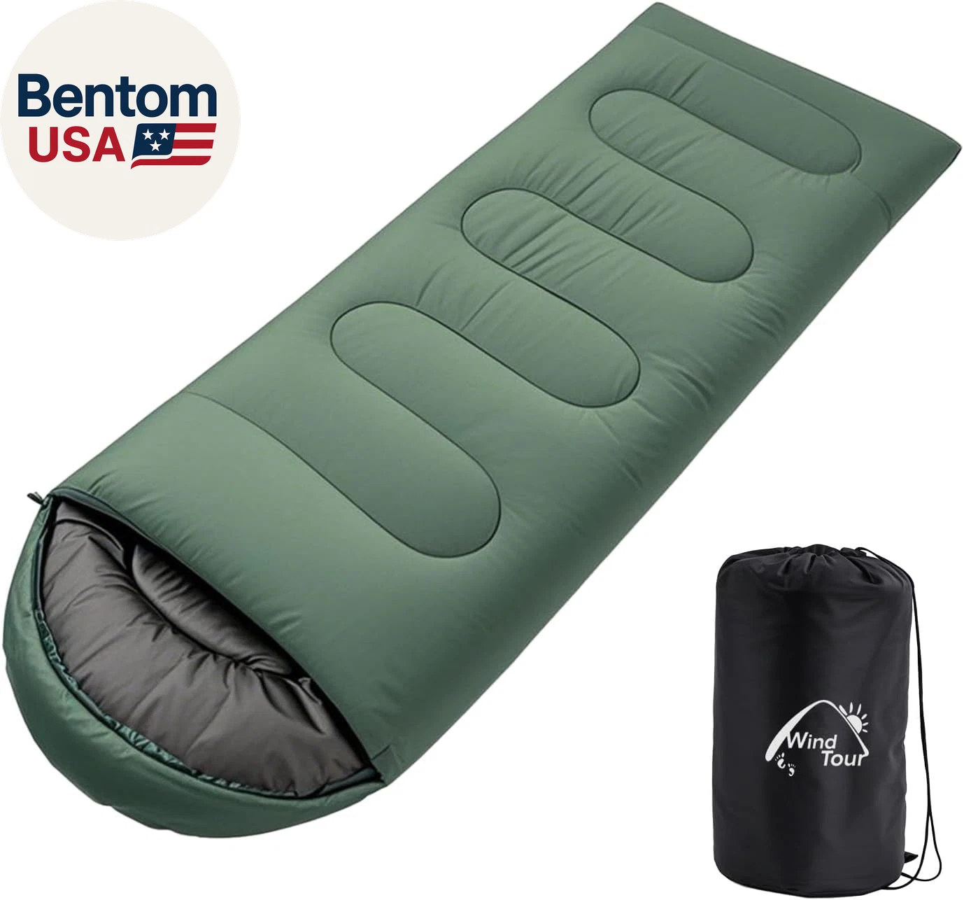 3 Season Lightweight Waterproof Sleeping Bag Indoor & Outdoor for Hiking Backpac