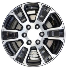 18" Machined and Black OEM Alloy Wheel Rim for 2020-2024 Nissan Titan