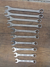 Vintage Sears Combination Wrench Set Sae 716 - 1 Set Of 10 Wrenches