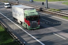 Foto camion Scania R 450 semirimorchio refrigerato Belgio verde GIMAR TRANS SUPER #l8vj