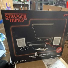 Victrola WSQK Bluetooth Record Player Turntable System Black with Speakers