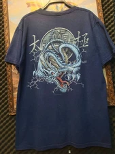 Vintage  ODM 90 style blue dragon T- shirt
