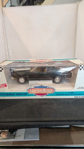 PeachState 1:18 Ertl American Muscle 1970 Chevelle SS454 LS6 Dark Green #7017 - Picture 8 of 10
