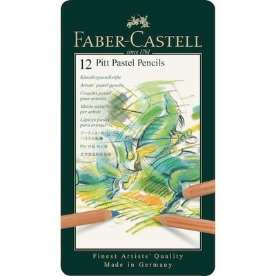 Faber-Castell Pitt Pastell Künstlerstifte - Metalldose 12 Stück
