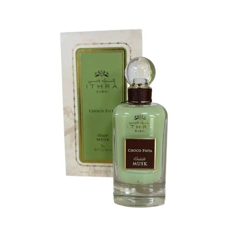 Eau de parfum musc choco pista unisex 100ml gourmet longue tenue