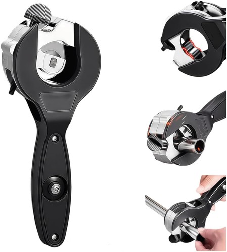 Ratcheting Pipe Cutter,2 in 1 Quarters Tube For Cutting 5/16" to 1-1/8" Copper