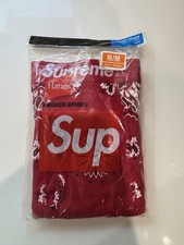Hanes Supreme Red Bandana Boxer Briefs Size Medium